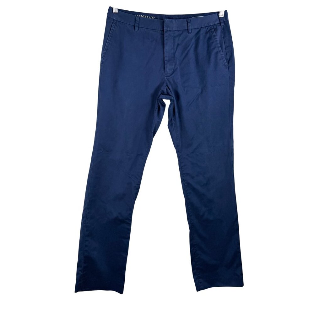 Bonobos week day warrior Slim fit MONDAY Pants‎ navy classic chino preppy sz 34